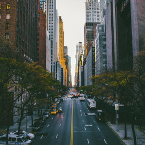 A street in New York City.