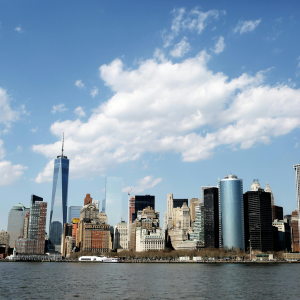 New York City's skyline.