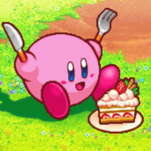 Kirby and cake